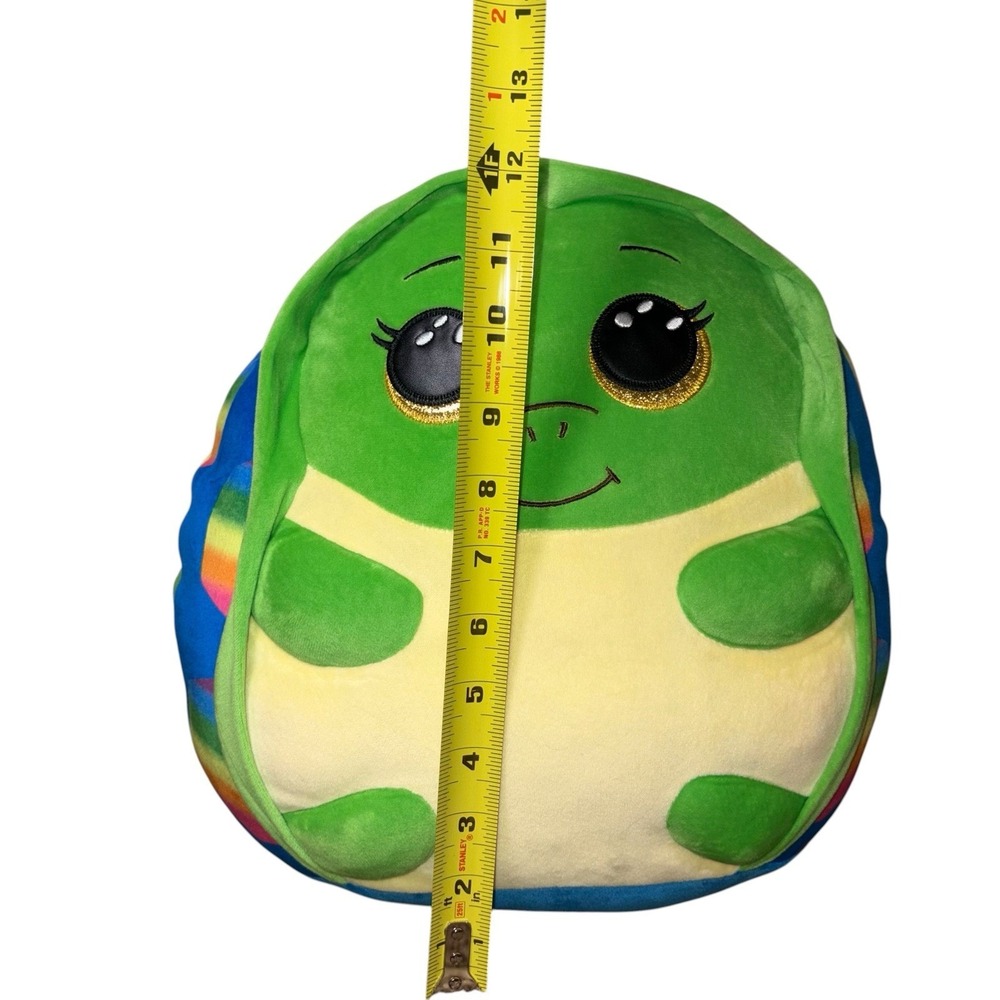 TY Beanie Squishies Plush SHRUGS the Rainbow Turtle Stuffed Toy - Picture 5 of 11